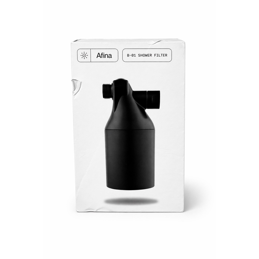 Afina B-01 Shower Filter Black Water Filtration System New Sealed Box